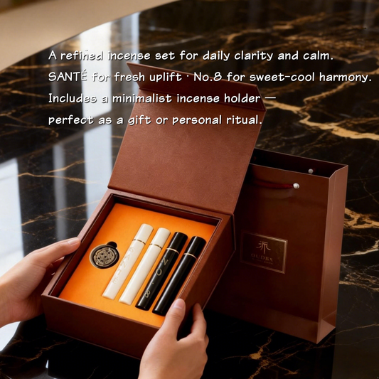Sandalwood at Dawn, Agarwood at Dusk ——「 No. 8 & SANTÉ 」Incense Set