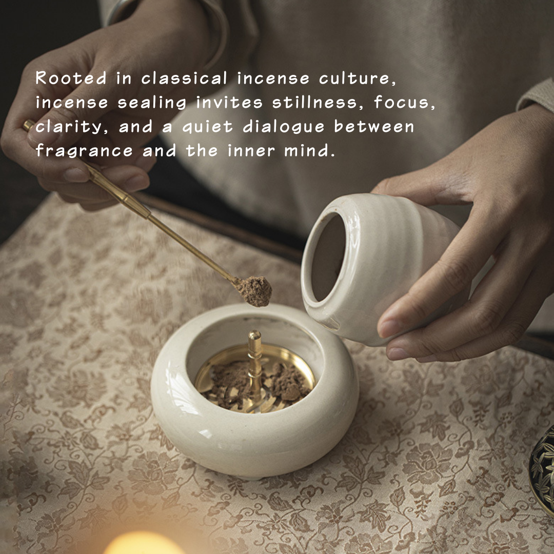 「Cloud Serenity」Tranquil Kōdō Incense Ritual Practice Set – Burner, Botanical Ash & Ritual Tools