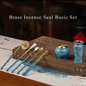 Brass Incense Seal Basic Set – Seal Molds & Powder Tool Kit for Kōdō Practice