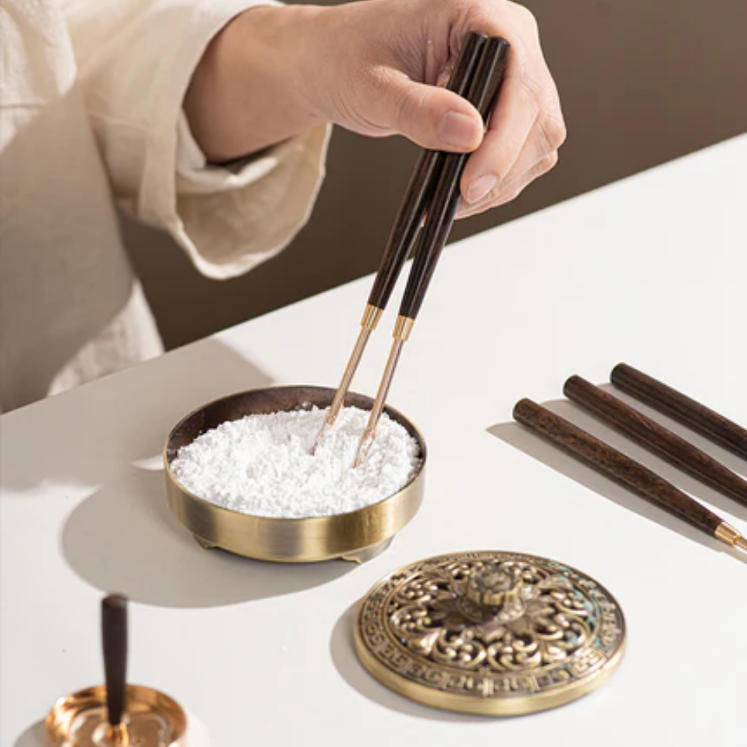Alloy Incense Seal Tool Set – 7-Piece Portable Kōdō Kit