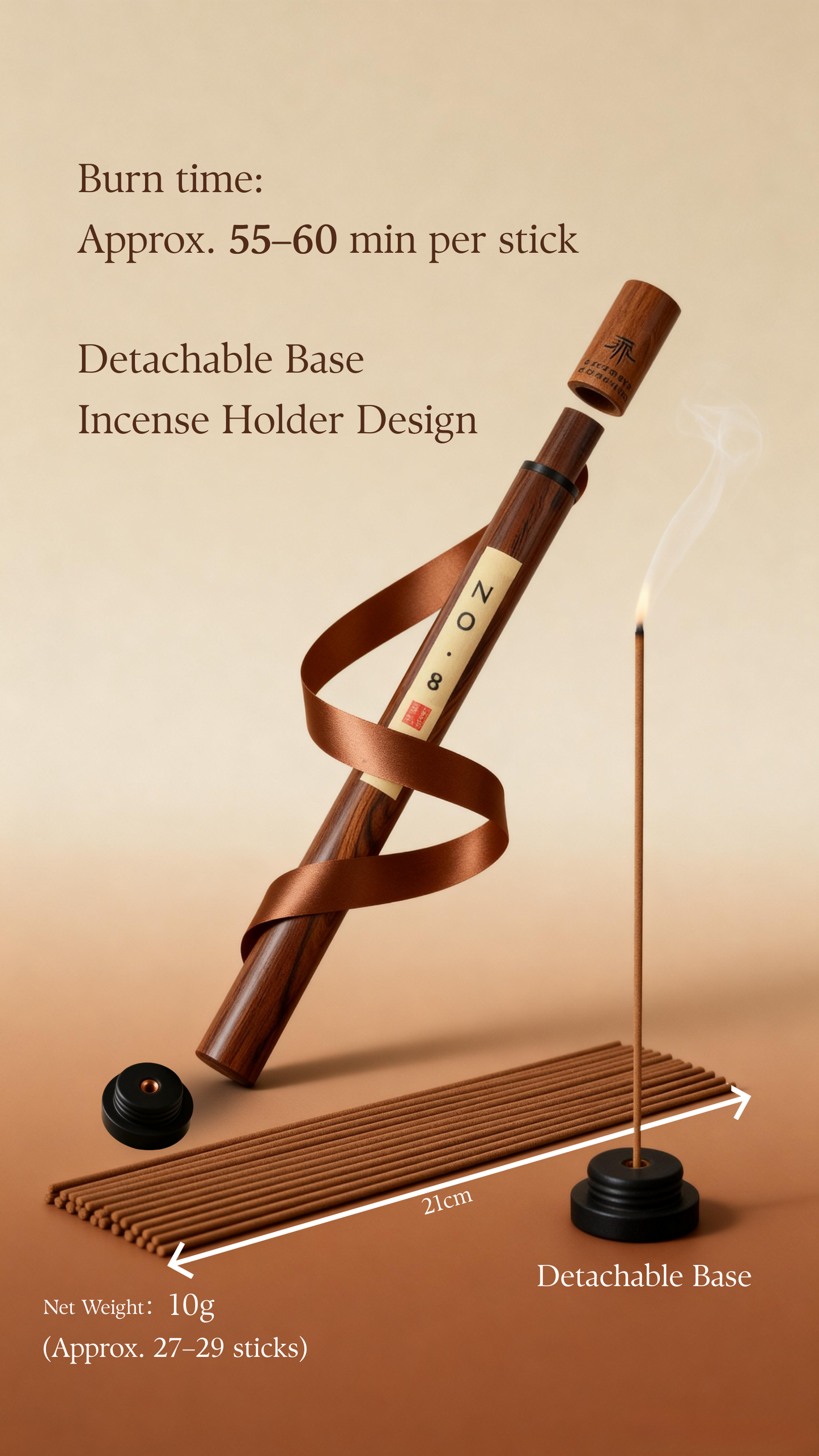 「 No. 8 」 Hainan Agarwood Incense Sticks