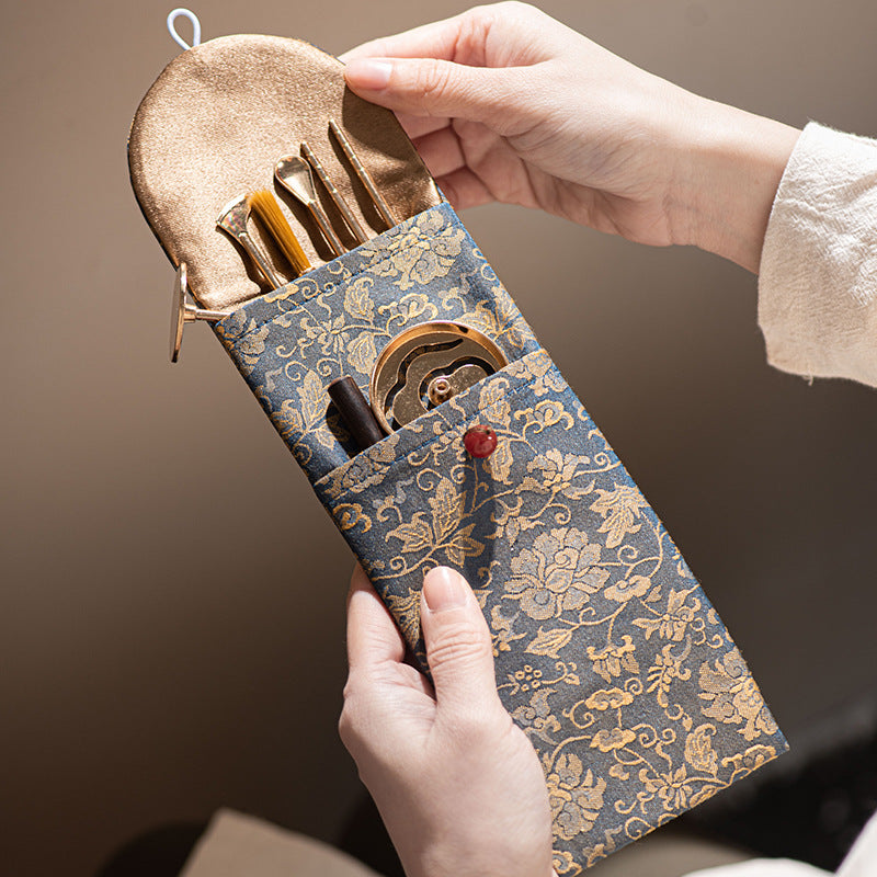 Alloy Incense Seal Tool Set – 7-Piece Portable Kōdō Kit