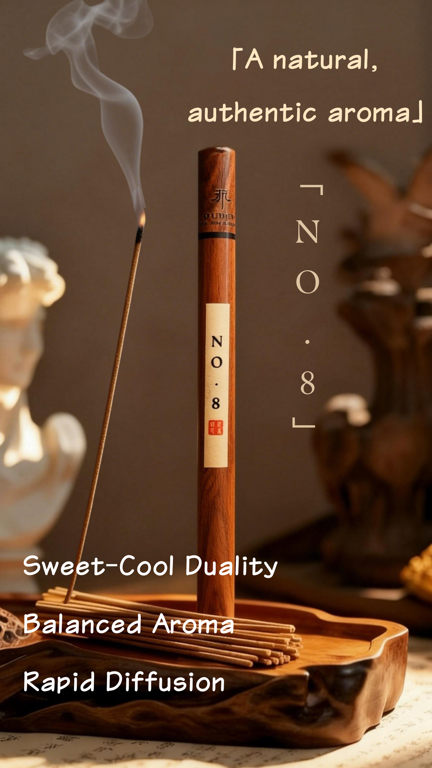 「 No. 8 」 Hainan Agarwood Incense Sticks