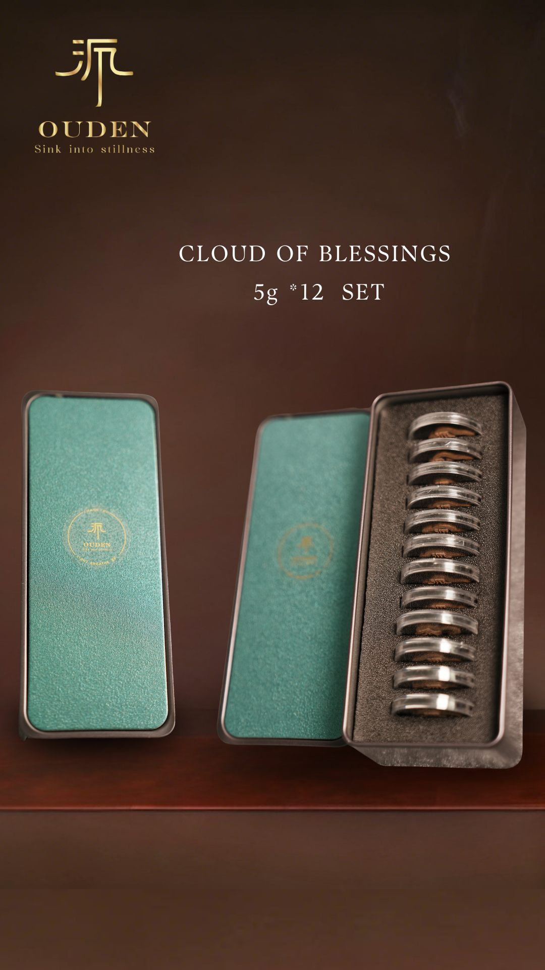 Cloud of Blessings – Small Cloud Agarwood Coil Gift Set